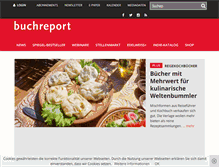 Tablet Screenshot of buchreport.de